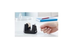 tesafilm Tischabroller Smart + 8 Rollen transp. schw.