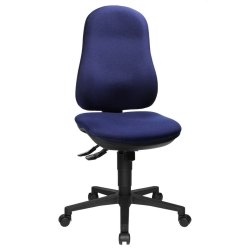 Bürodrehstuhl Support SY ohne Armlehnen - royalblau,...