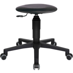 Drehhocker Tec 60 - schwarz, Sicherheitsdoppelrollen...
