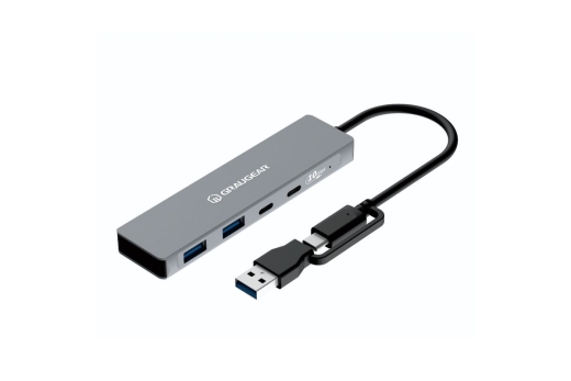 GRAUGEAR 4-Port USB HUB 2x USB-C und 2x USB-A 10Gbps