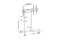 Equip Bodenstandhalter 55-100/1TFT 120kg Mob.Elektr.LFD sw lite Retail
