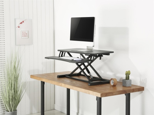 Equip Monitortisch mit Sitz-Stehbankerhöhung 15Kg sw
