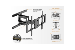 Equip Wandhalterung 43-100/1TFT V.bewegl.2Gelenke 60Kg sw retail