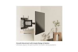 Equip Wandhalterung 43-100/1TFT V.bewegl.2Gelenke 60Kg sw retail