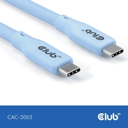 Club3D Lifestyle USB-C Kabel PD 240W,20Gbps 2m blau St/St retail