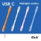 Club3D Lifestyle USB-C Kabel PD 240W,20Gbps 2m blau St/St retail