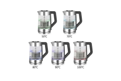 Emerio Wasserkocher 1,7 l, 5 Heizleistungsst., Farbwechsel