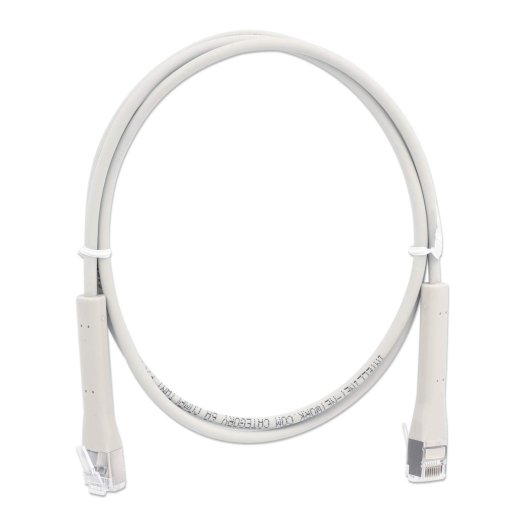 INTELLINET Patchkabel Flexi Cat6a F/FTP 1m 10G Kupfer grau