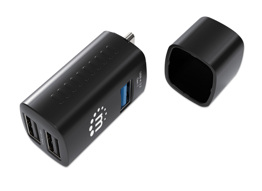 MANHATTAN 3-Port USB 3.0 / 2.0 USB-C Stecker auf 3xA-Buchse