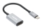 MANHATTAN USB-C auf HDMI-Adapter 4K 60Hz Alu Space grau