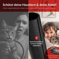 LTC Kabelschlauch Pro Cable Tube 10m zum Bündeln&Ordnen schw