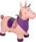 Hüpftier Einhorn