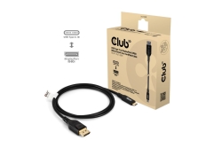 Club3D Kabel USB Typ C <-> DP 2.1 1m 10K60Hz St/St...