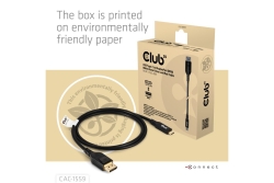 Club3D Kabel USB Typ C <-> DP 2.1 1m 10K60Hz St/St retail
