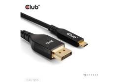 Club3D Kabel USB Typ C <-> DP 2.1 1m 10K60Hz St/St retail