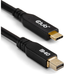 Club3D Kabel USB Typ C <-> MiniDP 2.1 2m 8K30Hz St/St retail