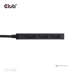 Club3D MST-Hub USB 3.2 Typ C > 3x DP 4K60Hz St/Bu retail