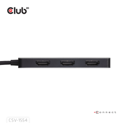 Club3D MST-Hub USB 3.2 Typ C > 3x HDMI 4K60Hz St/Bu retail