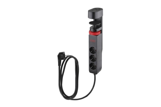 Olympia Tischkanten-Steckdosenleiste IOIO SL 3000 schwarz