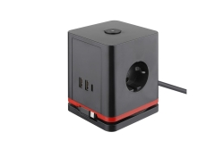 Olympia Steckdosenwürfel IOIO SW 1000, schwarz