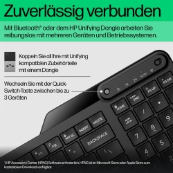 HP Tastatur 475 Dual-Mode Wireless Keyboard (DE)