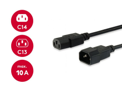Equip Kaltgeräteverl.-Kabel IEC C14->IEC C13...
