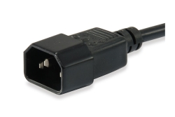 Equip Kaltgeräteverl.-Kabel IEC C14->IEC C13 St/Bu 3.00m PVC Polybeutel