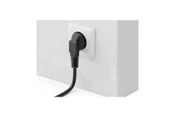 Equip Stromkabel CEE 7/7 90°->C13 St/Bu schwarz 1.80m PVC Polybeutel
