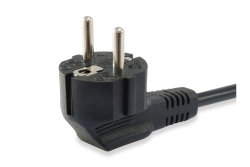 Equip Stromkabel CEE 7/7 90°->C13 St/Bu schwarz...