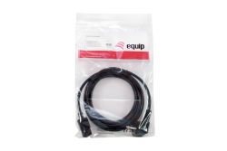 Equip Stromkabel CEE 7/7 90°->C13 St/Bu schwarz 3.00m PVC Polybeutel