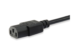 Equip Stromkabel CEE 7/7 90°->C13 St/Bu schwarz 3.00m PVC Polybeutel