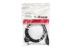 Equip Stromkabel CEE 7/7 ->C5 St/Bu schwarz 1.80m PVC Polybeutel