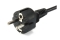 Equip Stromkabel CEE 7/7 ->C5 St/Bu schwarz 1.80m PVC Polybeutel
