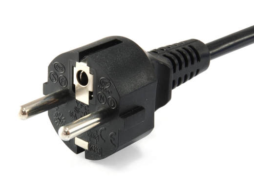 Equip Stromkabel CEE 7/7 ->C5 St/Bu schwarz 3.00m PVC Polybeutel