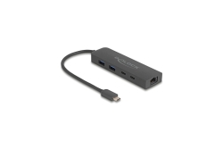 DELOCK 10 Gbps USB Hub mit 2,5 Gigabit LAN Port und PD 85 W