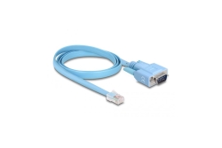 DELOCK Adapter RS-232 DB9 Stecker zu 1 x Seriell RS-232 RJ45