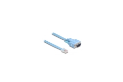 DELOCK Adapter RS-232 DB9 Stecker zu 1 x Seriell RS-232 RJ45