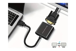 CONCEPTRONIC Adapter HDMI->VGA 1080/60Hz 0.25m sw