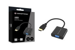 CONCEPTRONIC Adapter HDMI->VGA 1080/60Hz 0.25m sw