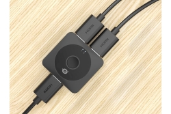 CONCEPTRONIC Switch 2-Port Bidir. 2xHDMI2.0 Bu/Bu schwarz