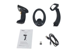 Equip 2D-Barcodescanner Laser Wireless/2.4GHz+BT+Hlt schwarz