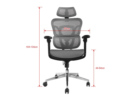 Equip Ergonomischer Bürostuhl+Kopf/Armstützen grau lite Retail