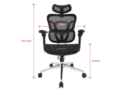 Equip Ergonomischer Bürostuhl+Kopf/Armstützen...