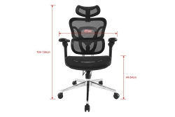 Equip Ergonomischer Bürostuhl+Kopf/Armstützen schwarz lite Retail