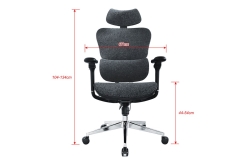 Equip Ergonomischer Bürostuhl+Kopf/Armstützen blau/schwarz lite Retail