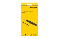 DELOCK 5G LTE, WLAN Antenne SMA Stecker 2,5dBi starr schwarz