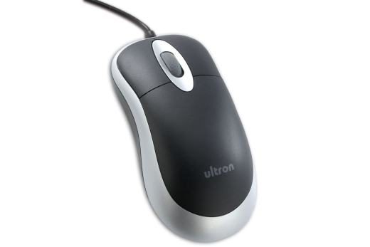 Ultron Maus UM-100 basic optical schwarz/silber USB retail