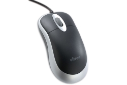 Ultron Maus UM-100 basic optical schwarz/silber USB retail