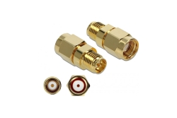 DELOCK Adapter RP-SMA Stecker zu RP-SMA Buchse 10 GHz