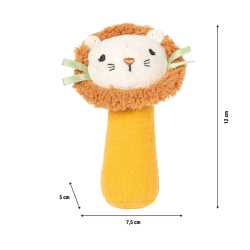 Babyspielzeug kleine Rassel & Stoffgreifling „Little Lion“